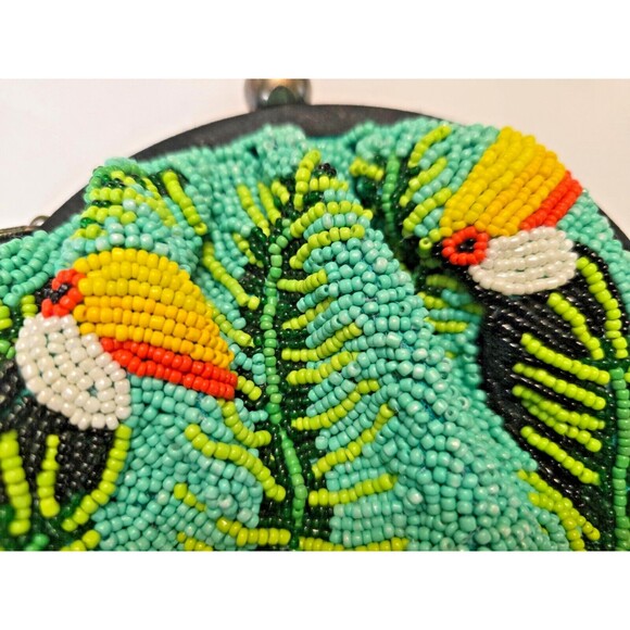 5 Elements Parrot Beaded Polti Clutch Bag - Picture 11 of 15